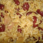 Indian fried rice using leftovers
